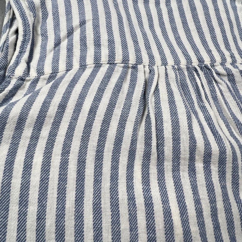 Angels Forever Young Striped Sleeveless Top Womens L Linen Blend Casual Summer - Picture 10 of 12